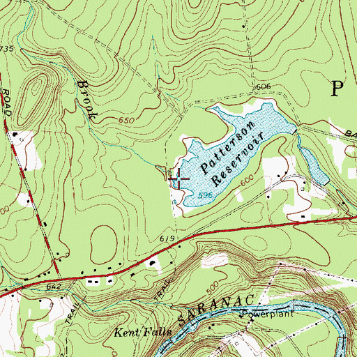 Topographic Map of Sandburn Brook, NY