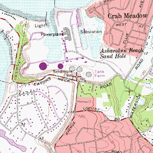 Topographic Map of Scidmore Cemetery, NY