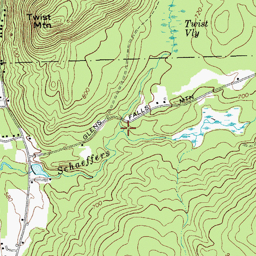 Topographic Map of Seymour Brook, NY