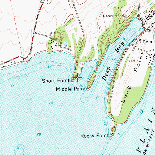 Topographic Map of Short Point, NY