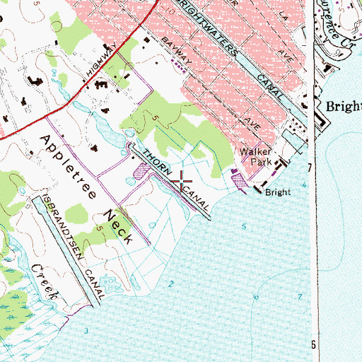 Topographic Map of Thorn Canal, NY