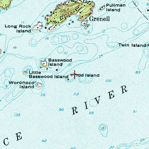 Topographic Map of Tidd Island, NY