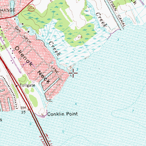 Topographic Map of Trues Creek, NY