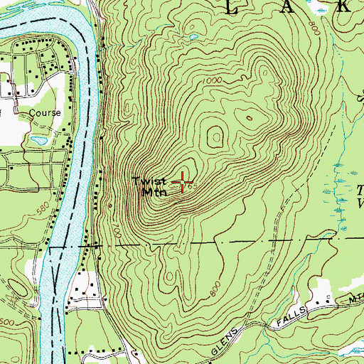 Topographic Map of Twist Mountain, NY