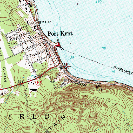 Topographic Map of Watson Brook, NY