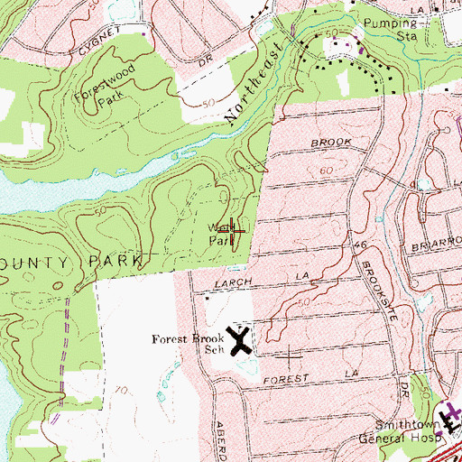 Topographic Map of Weld Park, NY
