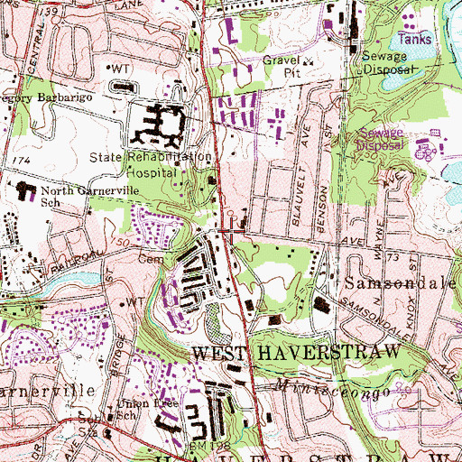 Topographic Map of West Haverstraw, NY