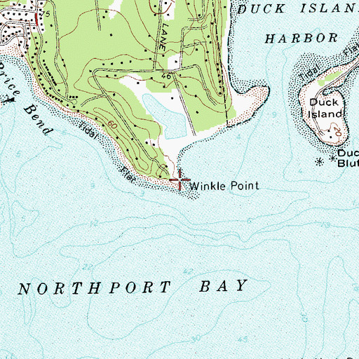 Topographic Map of Winkle Point, NY