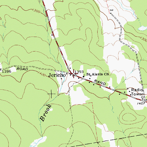 Topographic Map of Jericho, NY