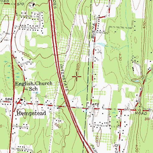 Topographic Map of Rockland County, NY