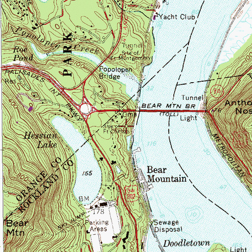 Topographic Map of Fort Clinton, NY