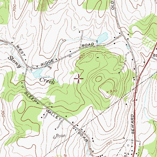 Topographic Map of WTBQ-AM (Warwick), NY