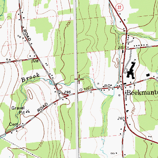 Topographic Map of Town of Beekmantown, NY