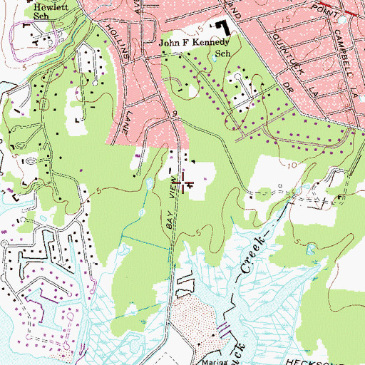 Topographic Map of Town of Islip, NY