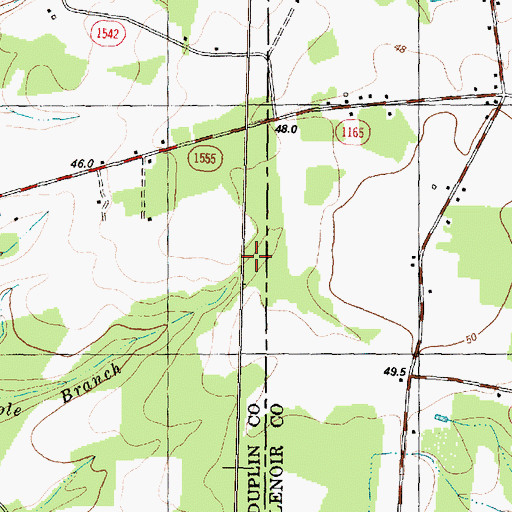 Topographic Map of Stroud Pond, NC