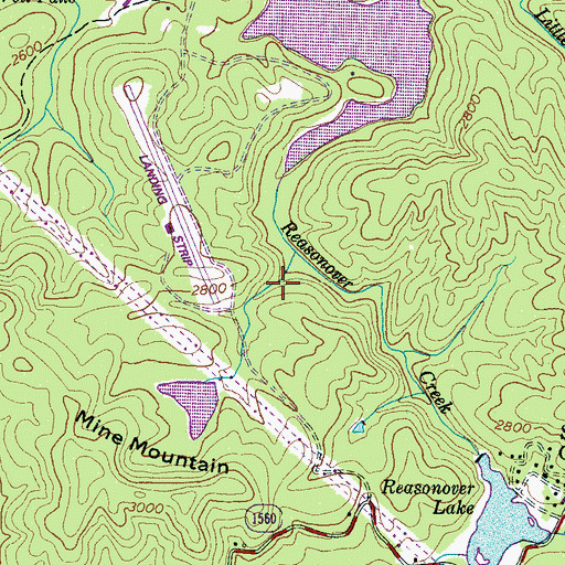 Topographic Map of Summit Camp Lake, NC