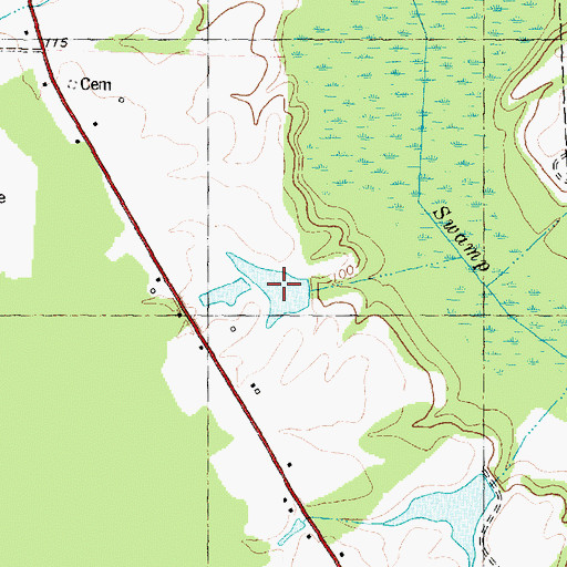 Topographic Map of Edmunson Pond, NC