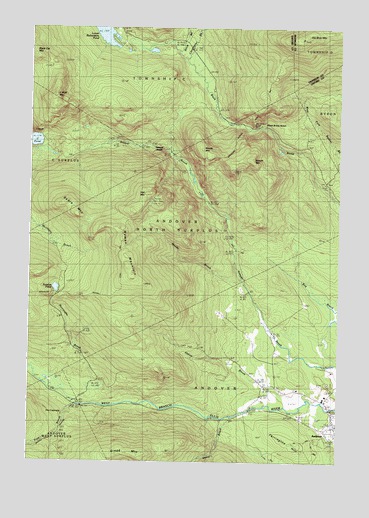 Andover, ME USGS Topographic Map