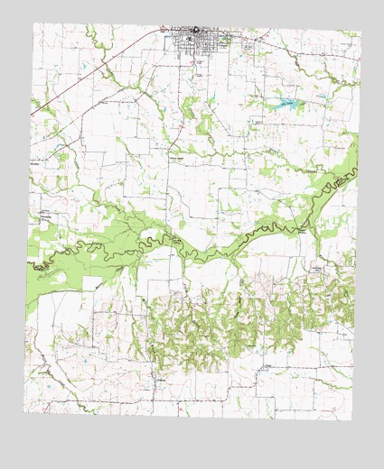 Cooper South, TX USGS Topographic Map