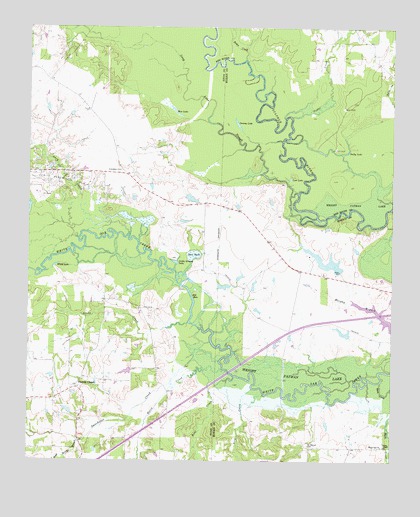 Coopers Chapel, TX USGS Topographic Map