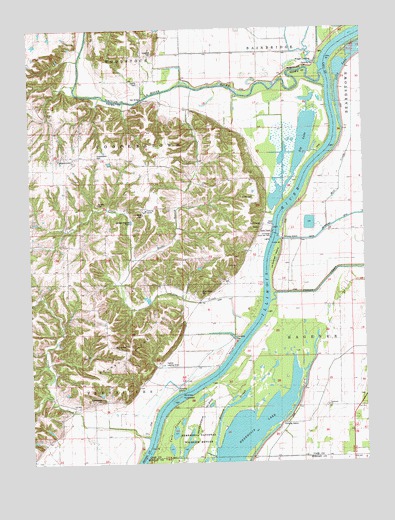 Cooperstown, IL USGS Topographic Map