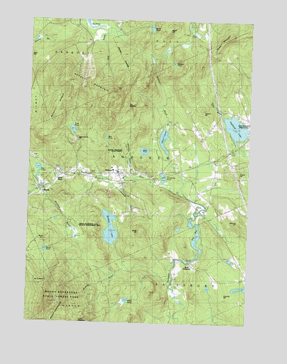 Andover, NH USGS Topographic Map