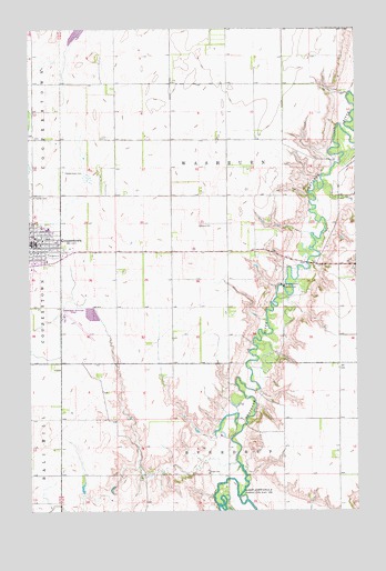 Cooperstown East, ND USGS Topographic Map