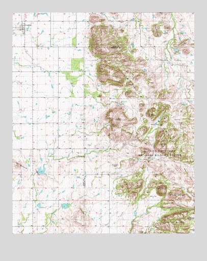 Cooperton, OK USGS Topographic Map