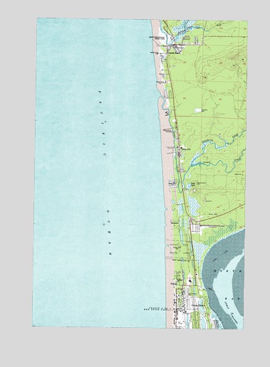Copalis Beach, WA USGS Topographic Map