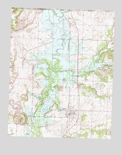 Copan, OK USGS Topographic Map