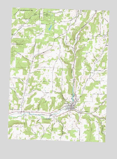 Andover, NY USGS Topographic Map