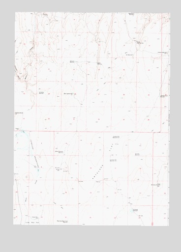 Copeland Reservoirs, OR USGS Topographic Map