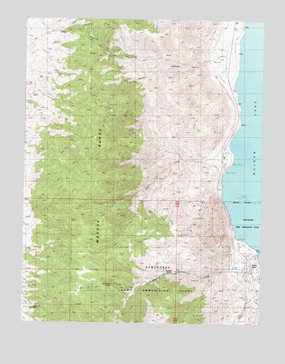 Copper Canyon, NV USGS Topographic Map