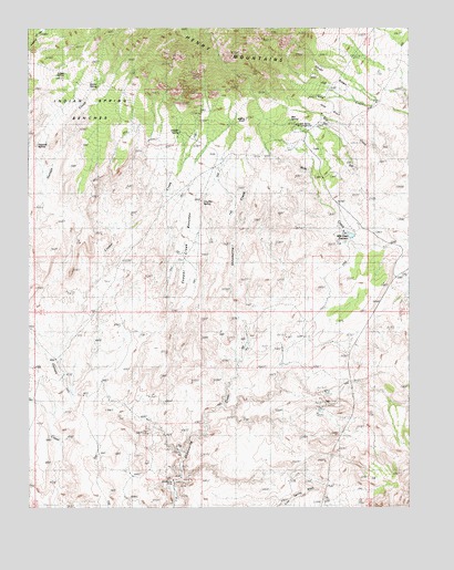 Copper Creek Benches, UT USGS Topographic Map