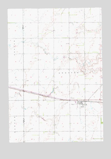 Andover, SD USGS Topographic Map