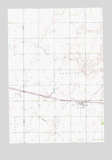 Andover, SD USGS Topographic Map