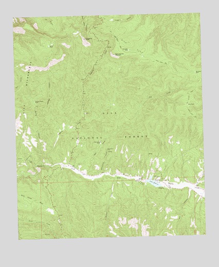 Copperas Peak, NM USGS Topographic Map