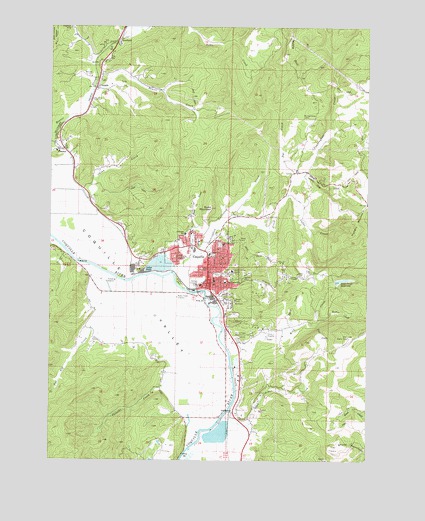 Coquille, OR USGS Topographic Map