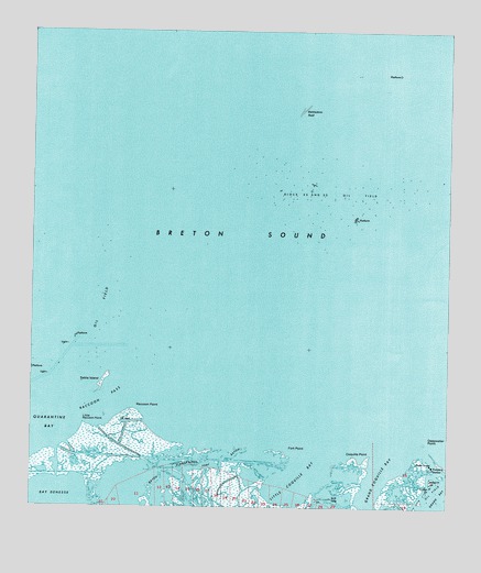 Coquille Point, LA USGS Topographic Map
