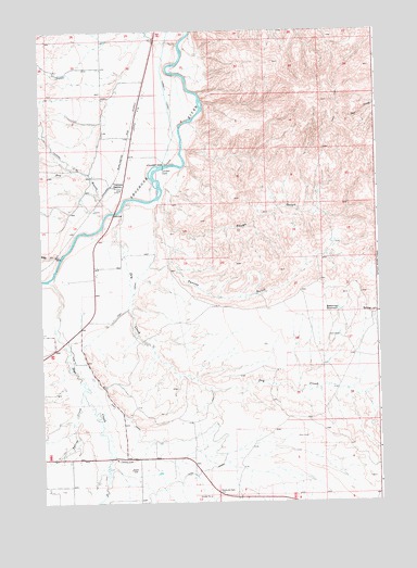 Corbett Dam, WY USGS Topographic Map