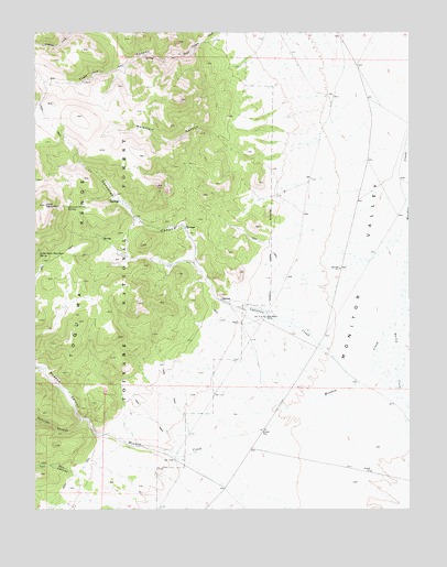 Corcoran Canyon, NV USGS Topographic Map