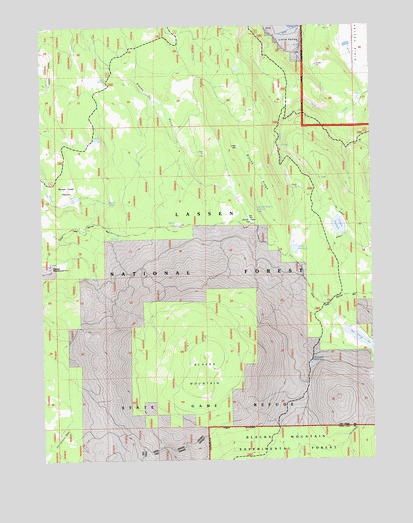 Corders Reservoir, CA USGS Topographic Map