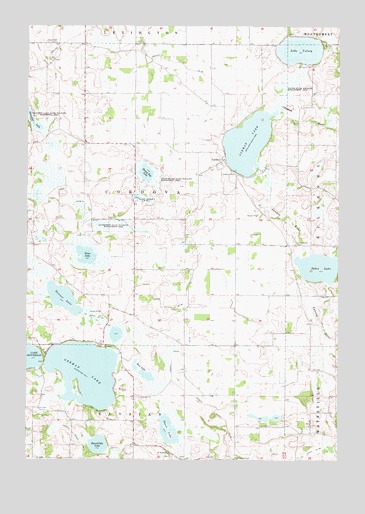 Cordova, MN USGS Topographic Map