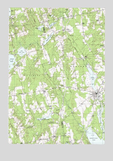 Corinna, ME USGS Topographic Map