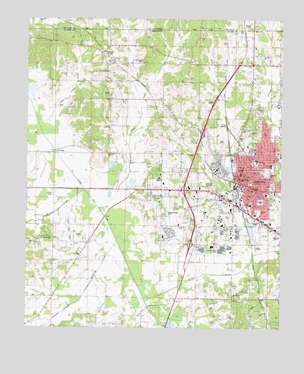 Corinth, MS USGS Topographic Map