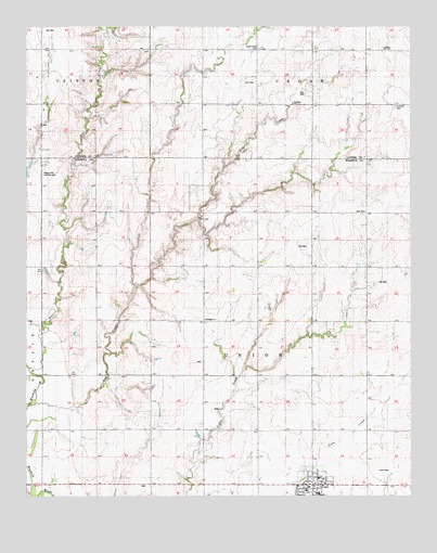 Corn, OK USGS Topographic Map