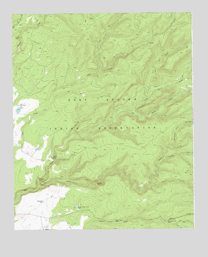 Corn Creek, AZ USGS Topographic Map