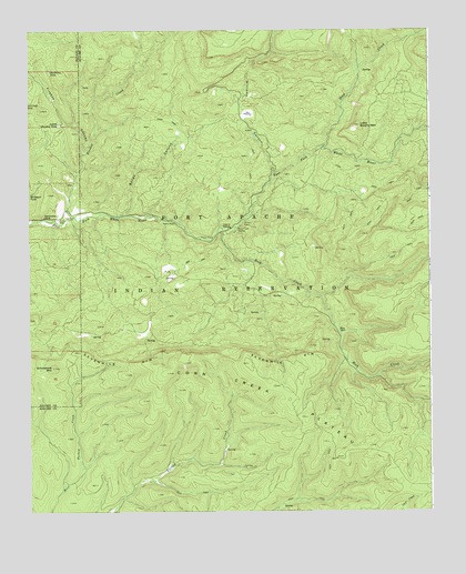 Corn Creek Plateau, AZ USGS Topographic Map