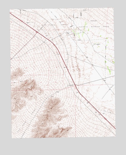 Corn Creek Springs NW, NV USGS Topographic Map