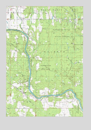 Cornell, MI USGS Topographic Map